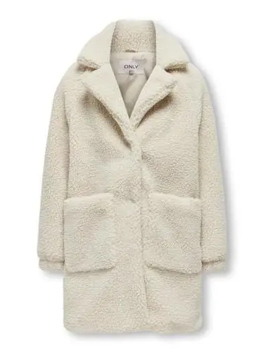 Produktbild: Kids Only Mädchen Teddyfelljacke KOGSANDRA Teddy Long Coat, Größe:164, Farbe:Pumice Stone