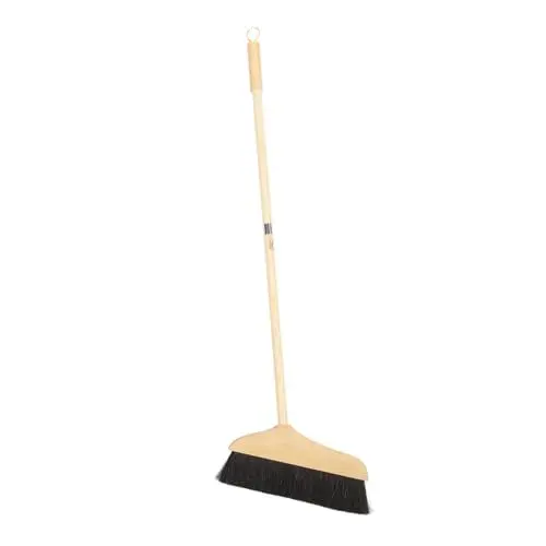 Produktbild: LIFKOME 90cm Kiefer Rosshaar Besen Hause Weichen Borsten-statische Holz Griff Fliesen Kehrmaschine