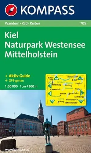 Produktbild: Kiel, Naturpark Westensee, Mittelholstein 1 : 50 000: Wanderkarte mit Kurzführer und Rad- Reitwegen. GPS-genau