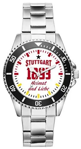 Produktbild: KIESENBERG Damenuhr Stuttgart Geschenk Artikel Idee Fan Armbanduhr Ø 33 mm Metallarmband Uhr D-6045