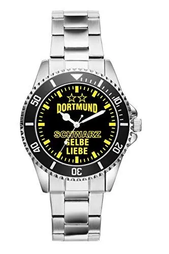 Produktbild: KIESENBERG Herrenuhr Armbanduhr Dortmund Geschenk Artikel Idee Fan Analog Quartz Uhr 6034