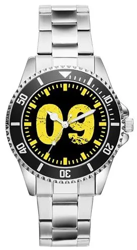 Produktbild: KIESENBERG Herrenuhr Armbanduhr Dortmund Geschenk Fan Artikel Analog Quartz Uhr 6313