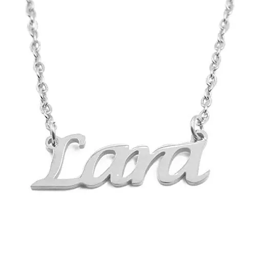 Produktbild: Kigu Lara Frauennamen Halskette personalisierte - 18ct Silberten