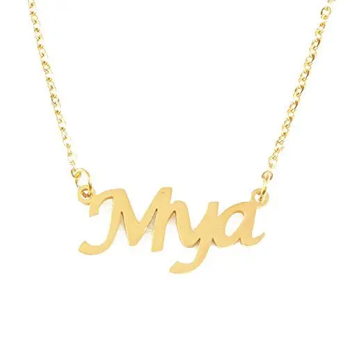 Produktbild: Kigu Mya Frauennamen Halskette personalisierte - 18ct Vergoldet