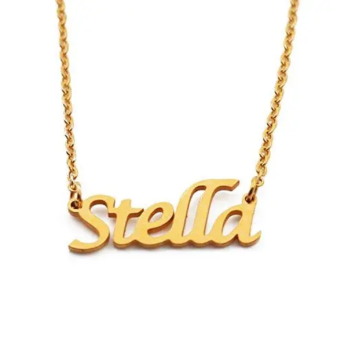 Produktbild: Kigu Stella Personalized Name Necklace Adjustable Chain - 18ct Gold Plated Packaging
