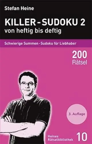 Produktbild: Killer-Sudoku 2 - von heftig bis deftig: Schwierige Summen-Sudoku für Liebhaber (Heines Rätselbibliothek)