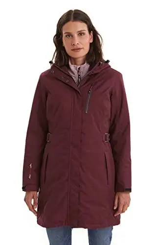 Produktbild: Killtec Damen Funktionsparka mit Abzippbarer Kapuze, Polyester, Pflaume, 38