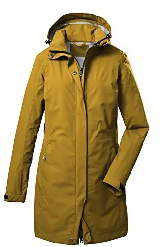 Produktbild: Killtec Damen KOS 93 WMN PRK 2 1/2 Lagen Funktionsparka/Parka mit abzippbarer Kapuze, dunkelgelb, 48