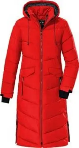 Produktbild: killtec Damen Wintermantel/Mantel in Daunenoptik mit Kapuze, Dunkelrot, 44
