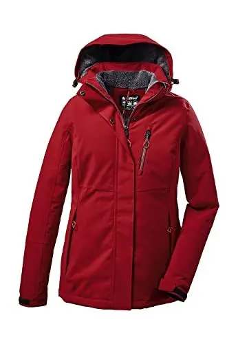 Produktbild: Killtec Damen Outdoorjacke Funktionsjacke mit abzippbarer Kapuze KOW 140 WMN Jckt wasserdicht, Winddicht, atmungsaktiv 00400-rot 42