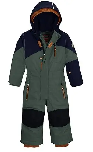 Produktbild: Killtec Kesley Mini Skioverall/Schneeanzug mit Kapuze und Schneefang, gebranntes gelb, 110/116