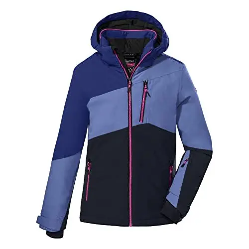 Produktbild: Killtec Mädchen Ksw 166 Grls Jckt Skijacke/ Funktionsjacke Mit Abzippbarer Kapuze Und Schneefang, Deep Royal, 128 EU