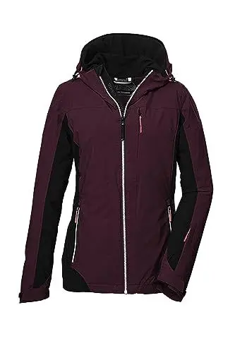 Produktbild: killtec Damen Funktionsjacke/Outdoorjacke mit Kapuze und abzippbarem Schneefang KOW 104 WMN JCKT, dunkelpflaume, 38, 38594-000