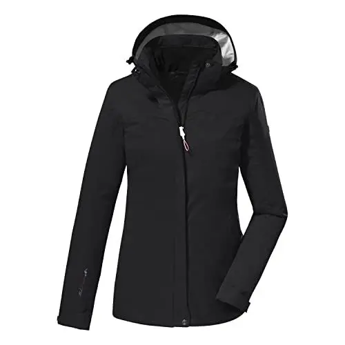 Produktbild: killtec Damen Funktionsjacke/Outdoorjacke mit abzippbarer Kapuze KOS 133 WMN JCKT, schwarz, 48, 38383-000