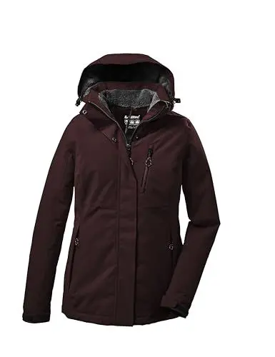 Produktbild: killtec Damen Funktionsjacke/Outdoorjacke mit abzippbarer Kapuze KOW 140 WMN JCKT, dunkelweinrot, 48, 37411-000