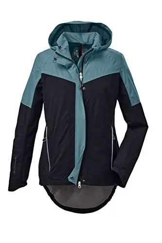 Produktbild: killtec Damen Funktionsjacke mit Kapuze und Spritzschutz, packbar, wasserdicht KOS 27 WMN JCKT, dunkelnavy, 40, 38292-000