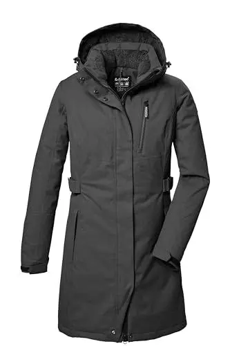 Produktbild: killtec Damen Kow 303 Wmn Prk Funktionsparka/Parka Mit Abzippbarer Kapuze, Anthrazit Melange, 38 EU