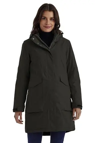 Produktbild: killtec Damen Parka/Mantel wasserdicht mit abzippbarer Kapuze Damen Funktionsparka, dunkeloliv, 38, 43284-000