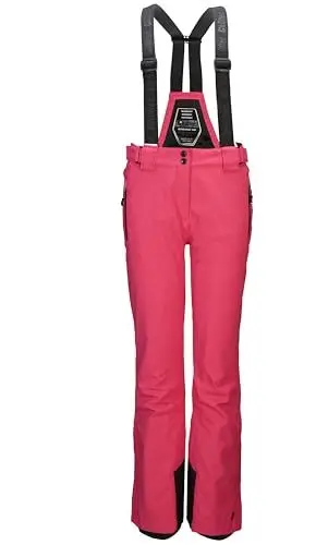 Produktbild: killtec Damen Skihose/Ski-Trägerhose mit abzippbarem Latz und Kantenschutz Laraka, pink, 46, 35247-000