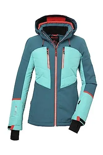 Produktbild: killtec Damen Skijacke/Funktionsjacke mit abzippbarer Kapuze und Schneefang KSW 87 WMN SKI JCKT, aquaverde, 46, 39750-000