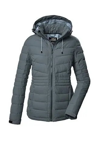 Produktbild: killtec Damen Steppjacke mit abzippbarer Kapuze/Funktionsjacke ist wasserabweisend KOW 10 WMN QLTD JCKT, blaugrau, 44, 41807-000