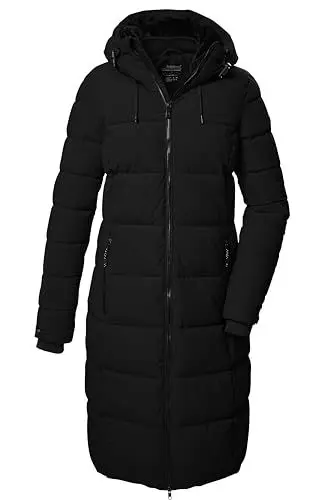 Produktbild: killtec Damen Steppmantel/Funktionsmantel in Daunenoptik mit Kapuze KOW 56 WMN QLTD CT, schwarz, 38, 41810-000