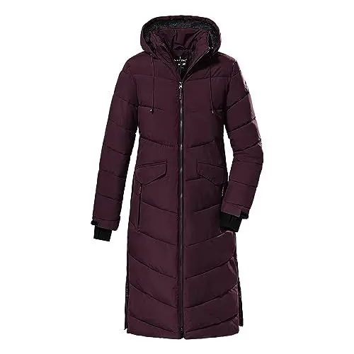 Produktbild: killtec Damen Wintermantel/Mantel in Daunenoptik mit Kapuze KOW 62 WMN QLTD CT, dunkelpflaume, 40, 38642-000