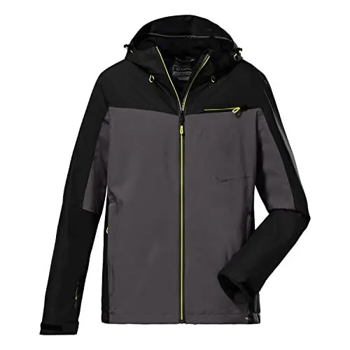 Produktbild: killtec Herren Funktionsjacke/Outdoorjacke mit Kapuze, packbar KOS 6 MN JCKT, anthrazit, 3XL, 38266-000