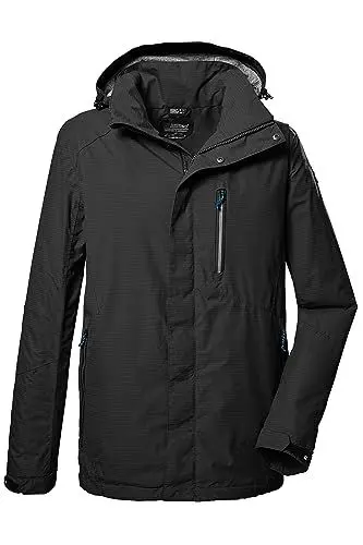 Produktbild: killtec Herren Funktionsjacke/Outdoorjacke mit abzippbarer Kapuze KOS 256 MN JCKT_CARLEB, dunkelanthra, 4XL, 41364-000