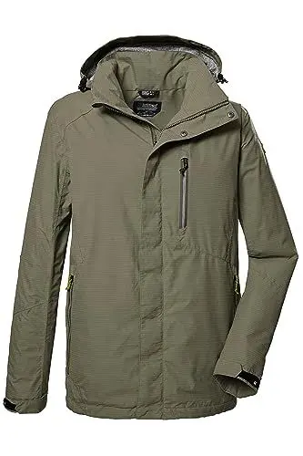 Produktbild: killtec Herren Funktionsjacke/Outdoorjacke mit abzippbarer Kapuze KOS 256 MN JCKT_CARLEB, sage, 4XL, 41364-000