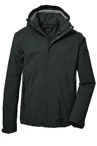 Produktbild: killtec Herren Funktionsjacke/Outdoorjacke mit abzippbarer Kapuze KOS 53 MN JCKT, waldgrün, XXL, 41333-000