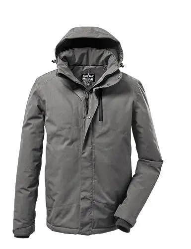 Produktbild: killtec Herren Funktionsjacke/Outdoorjacke mit abzippbarer Kapuze KOW 161 MN JCKT, graumelange, 4XL, 37589-000