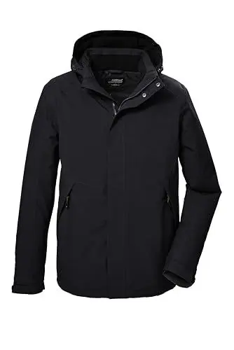 Produktbild: killtec Herren Funktionsjacke/Outdoorjacke mit abzippbarer Kapuze KOW 4 MN JCKT, dunkelanthra, 4XL, 41843-000