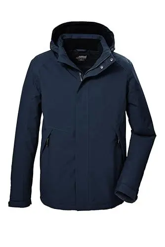 Produktbild: killtec Herren Funktionsjacke/Outdoorjacke mit abzippbarer Kapuze KOW 4 MN JCKT, dunkelblau, XXL, 41843-000
