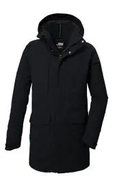 Produktbild: killtec Herren Funktionsparka/Parka mit abzippbarer Kapuze KOW 80 MN PRK, schwarz, L, 41848-000