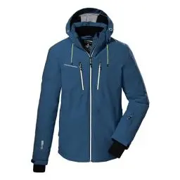 Produktbild: killtec Herren Skijacke/Funktionsjacke mit abzippbarer Kapuze und Schneefang KSW 44 MN SKI JCKT, mittelblau, L, 38698-000