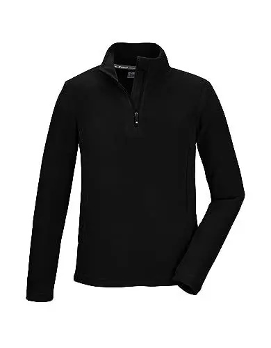 Produktbild: killtec Jungen Fleeceshirt mit Stehkragen und Reißverschluss KSW 184 BYS FLC SHRT, schwarz, 164, 40867-000