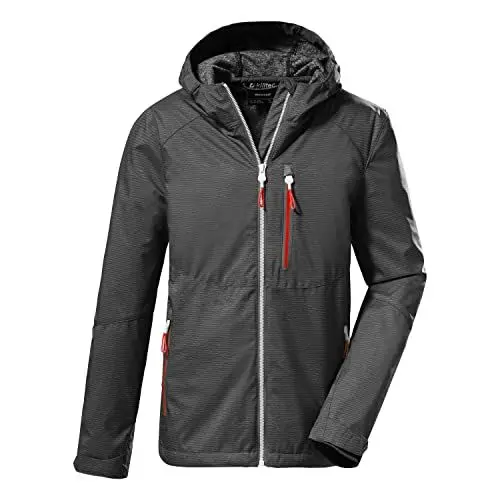 Produktbild: killtec Jungen Softshelljacke/Outdoorjacke mit Kapuze KOS 61 BYS SFTSHLL JCKT, anthrazit, 140, 37839-000