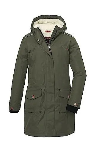 Produktbild: killtec Mädchen Funktionsmantel mit abknöpfbarer Kapuze/Mantel ist wasserdicht KOW 142 GRLS CT, dunkeloliv, 140, 39885-000