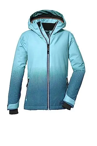 Produktbild: killtec Mädchen Skijacke wasserdicht/Funktionsjacke mit Kapuze und Schneefang KSW 183 GRLS SKI JCKT, helltürkis, 128, 39905-000