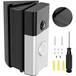 Produktbild: KIMILAR Verstellbare Winkel Halterung Kompatibel mit Video Doorbell (2nd Gen), Battery Doorbell Plus/Pro, Video Doorbell Wired 1/2/3/3 Plus/4/Pro 2, Einstellbarer Winkelhalter Video Türklingel Zubehör