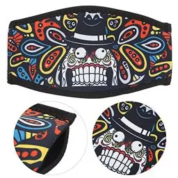 Produktbild: KIMISS 010 SBR Tauchen, Seitlicher Neopren-Haarschutz-Maskenriemen, Doppelter Schnorchel-Spiegelgürtel, Cartoon-Druck, Lustige Zähne (Cartoon-Druck - lustige Zähne)