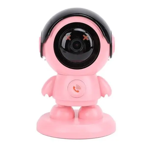 Produktbild: KIMISS 1080P HD Smart Home-Überwachungskamera für den Innenbereich, Zwei-Wege-Kamera, Genaue Bewegungserkennung, Einzigartiges Roboterformdesign mit AP-Hotspot für Umfassende Haustier-