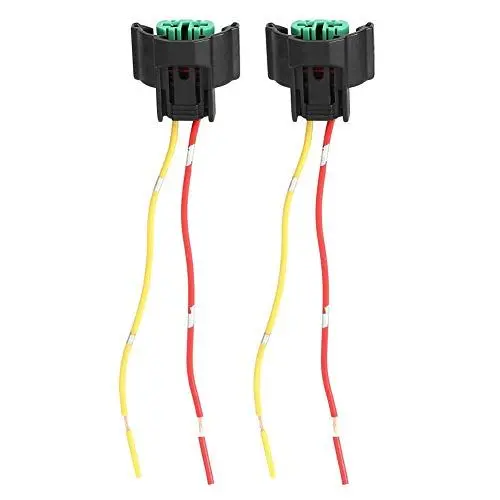 Produktbild: KIMISS 2 Stück Auto Motorrad Buchse Adapter Kabelbuchse Sockel Lampenfassung Kabelstecker für H8 H9 H11