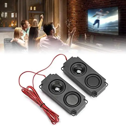 Produktbild: KIMISS 8 Ohm, 5 W Dual-Sound-Lautsprecher mit 40 Mm Magnetischem und Tragbarem Heavy-Bass-Audiohohlraum für TV und