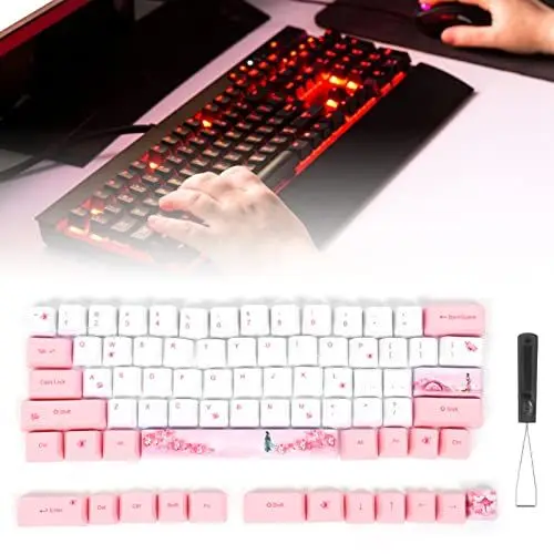 Produktbild: KIMISS Austauschbare Tastenkappen, 73 Stück, Sublimation, Mechanische PBT-Tastatur 73 mit Elektronik, Computerzubehör, Computerzubehör, Peripheriegeräte, Tastaturen, Mäuse, Tastaturen,