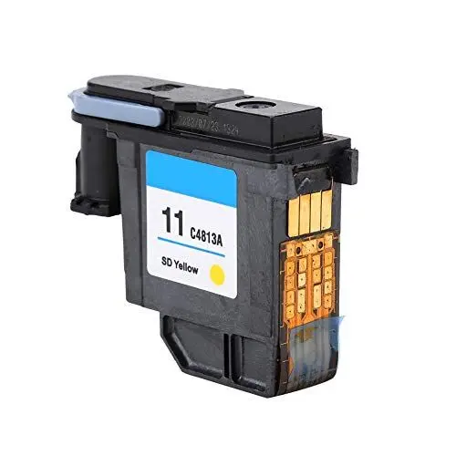 Produktbild: KIMISS Drucker Druckkopf Natürliche Farben C4812A Druckkopf Kein Papierstau Druckkopf für HP 500 510 800 Serie Rot (Gelb C4813A)