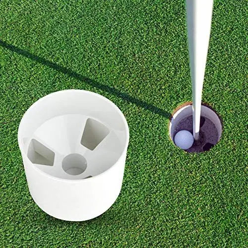 Produktbild: KIMISS Golf-Loch-Cup, Hinterhof-Übungsstock, Golf-Cup-Loch, Putting Yard, Garten-Trainingshilfen