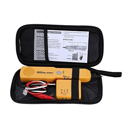 Produktbild: KIMISS Hochleistungs-RJ11-Netzwerkkabeltester und -detektor, Tragbarer Kabel-Tracker mit Range Extender und Toner-Leitungsfinder, Netzwerk-Fehlerbehebungslösung für