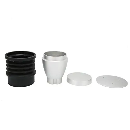 Produktbild: KIMISS Kaffeemühle Bohnenbehälter 60 G Mühle Blowing Bean Bin Aluminiumlegierung Kaffeemühle Reinigungswerkzeug für Eureka Mignon (Silber)